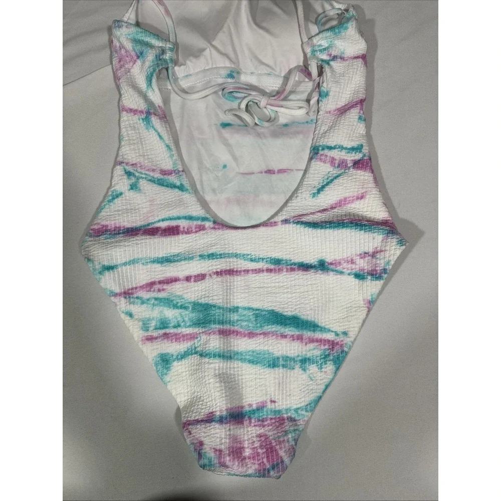 NWD BECCA [ Small ] Iconic Violet Pucker Rib OneShoulder One Piece Swimsuit 7024